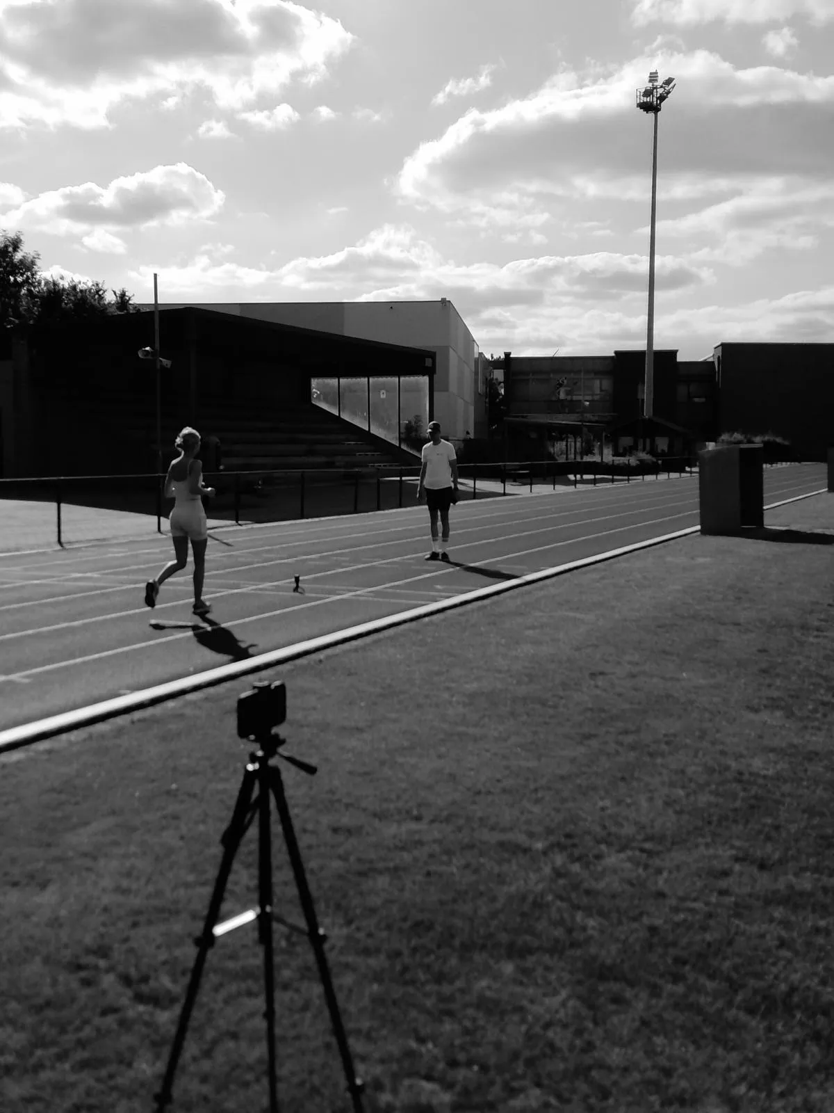 Loopanalyse op de atletiekpiste
